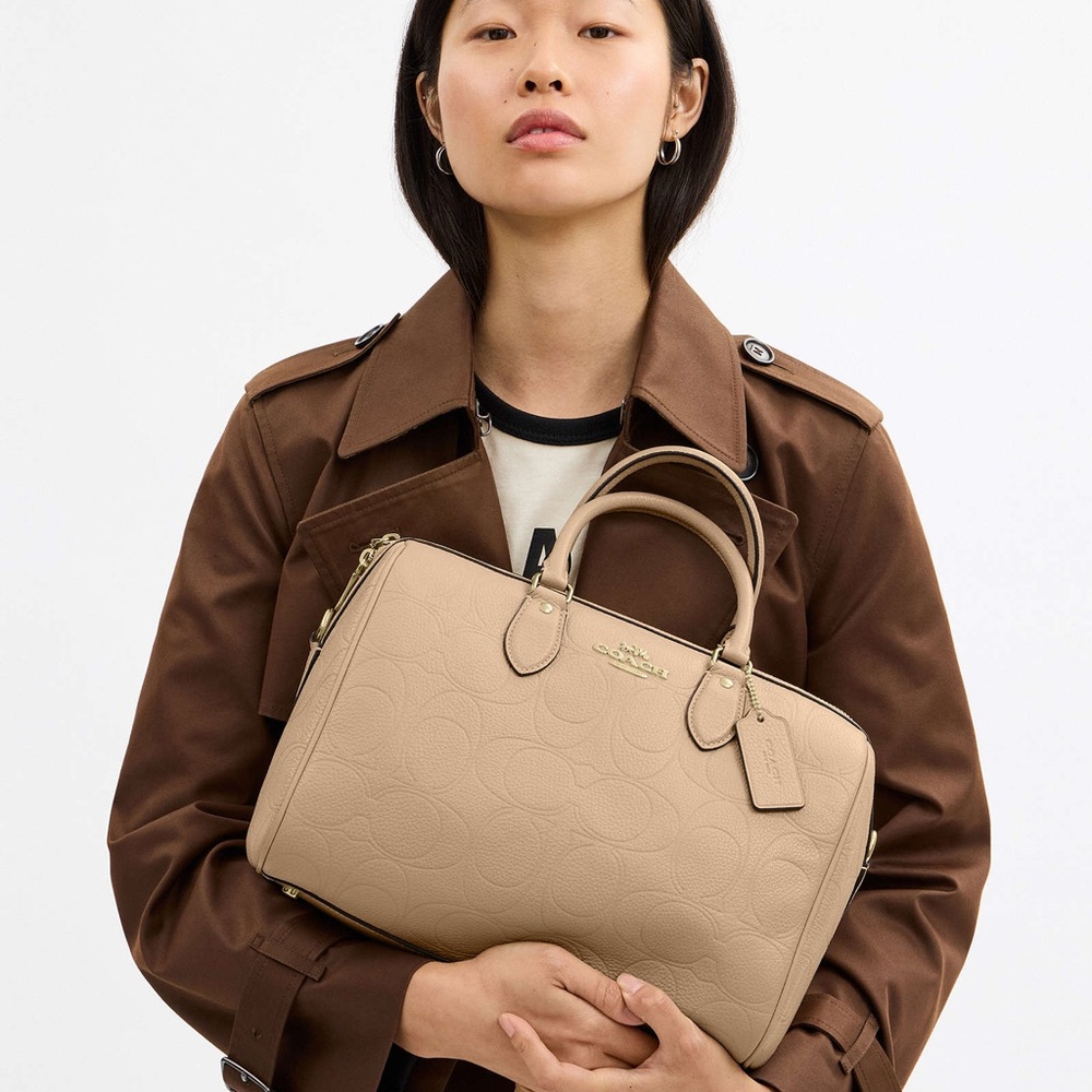 Coach Rowan Large Satchel Bag In
Signature Leather NEW - Picture 3 of 7